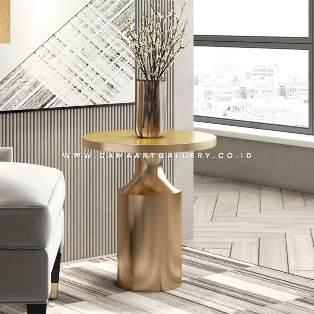 Coffee Table Tembaga dan Kuningan